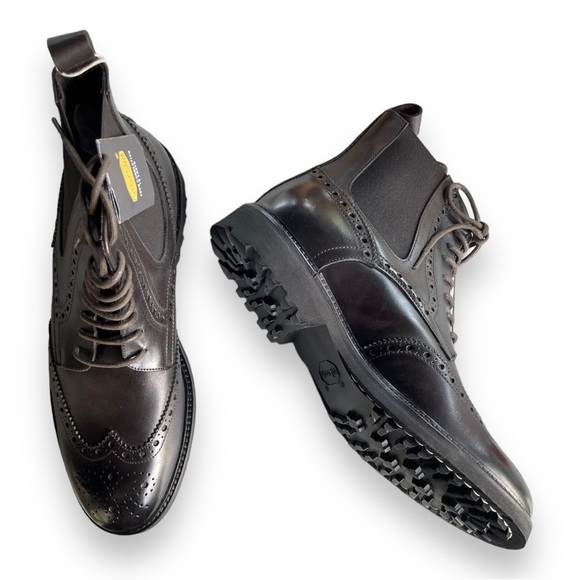 Marechiaro 1962 Oxford Boot Slip On Shoes Lightweight Lug Sole Made in Italy - Picture 1 of 10